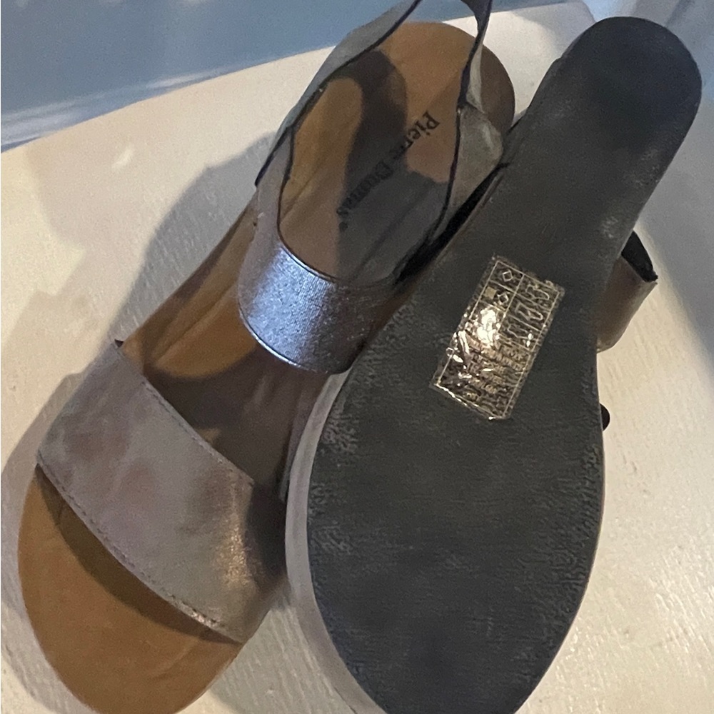 Pierre Dumas Platform Wedge Open Toe Sandal - Size 11 (fits like size 10)
